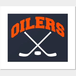 Oilers Hockey Small Logo Posters and Art